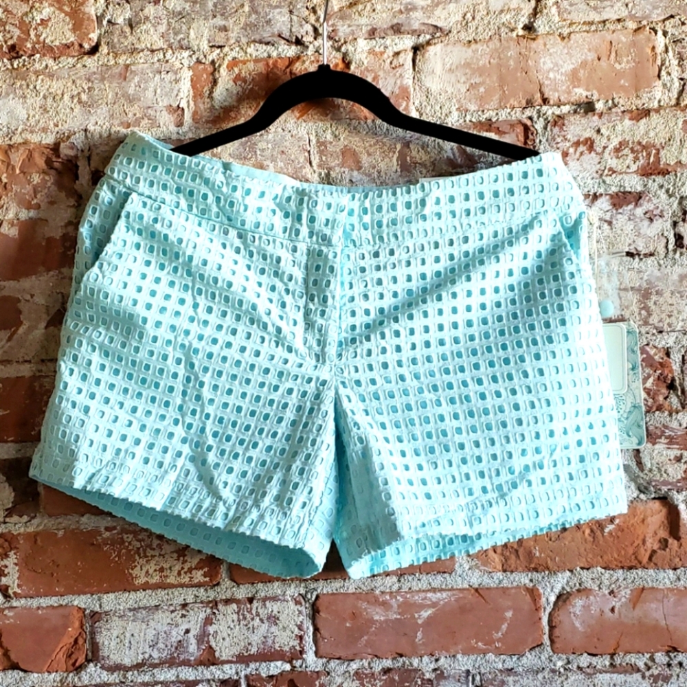 Square Eyelet Lace Shorts